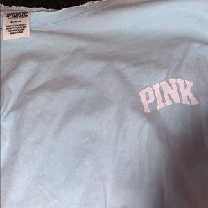 Rustic Light Blue Pink Brand Long Sleeve